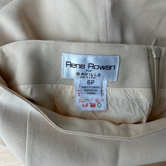 VINTAGE YELLOW PENCIL SKIRT - Picture 6 of 6